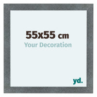 Como MDF Cornice 55x55cm Ferro Spazzato Davanti Dimensione | Yourdecoration.it