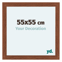 Como MDF Cornice 55x55cm Noce Davanti Dimensione | Yourdecoration.it