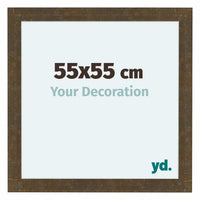 Como MDF Cornice 55x55cm Oro Antico Davanti Dimensione | Yourdecoration.it