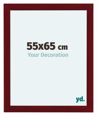 Como MDF Cornice 55x65cm Vino Rosso Spazzato Davanti Dimensione | Yourdecoration.it