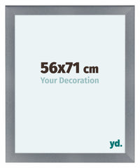 Como MDF Cornice 56x71cm Alluminio Spazzolato Davanti Dimensione | Yourdecoration.it