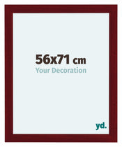 Como MDF Cornice 56x71cm Vino Rosso Spazzato Davanti Dimensione | Yourdecoration.it