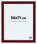 Como MDF Cornice 56x71cm Vino Rosso Spazzato Davanti Dimensione | Yourdecoration.it