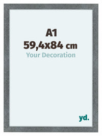 Como MDF Cornice 59 4x84cm A1 Ferro Spazzato Davanti Dimensione | Yourdecoration.it