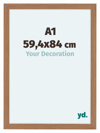 Como MDF Cornice 59 4x84cm A1 Noce Chiaro Davanti Dimensione | Yourdecoration.it