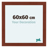 Como MDF Cornice 60x60cm Ciliegie Davanti Dimensione | Yourdecoration.it