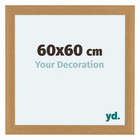 Como MDF Cornice 60x60cm Faggio Davanti Dimensione | Yourdecoration.it