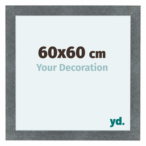 Como MDF Cornice 60x60cm Ferro Spazzato Davanti Dimensione | Yourdecoration.it