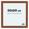 Como MDF Cornice 60x60cm Noce Davanti Dimensione | Yourdecoration.it