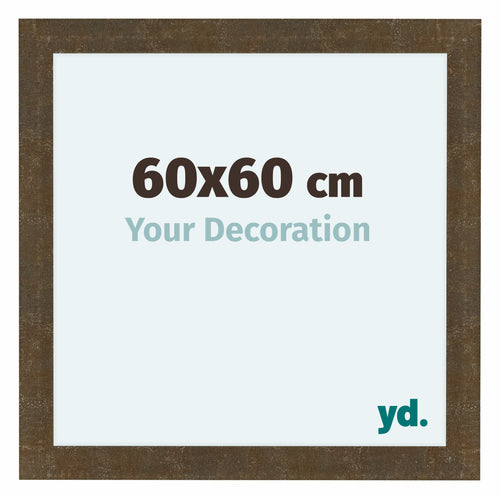 Como MDF Cornice 60x60cm Oro Antico Davanti Dimensione | Yourdecoration.it