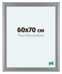 Como MDF Cornice 60x70cm Argento Opaco Davanti Dimensione | Yourdecoration.it