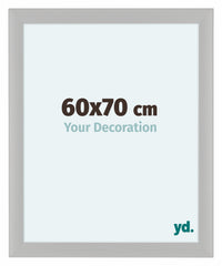 Como MDF Cornice 60x70cm Bianco Grana Di Legno Davanti Dimensione | Yourdecoration.it