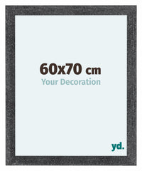 Como MDF Cornice 60x70cm Grigio Spazzato Davanti Dimensione | Yourdecoration.it