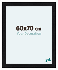 Como MDF Cornice 60x70cm Nero Opaco Davanti Dimensione | Yourdecoration.it