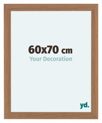Como MDF Cornice 60x70cm Noce Chiaro Davanti Dimensione | Yourdecoration.it