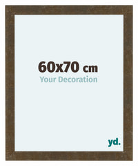 Como MDF Cornice 60x70cm Oro Antico Davanti Dimensione | Yourdecoration.it