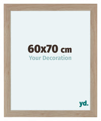 Como MDF Cornice 60x70cm Quercia Chiaro Davanti Dimensione | Yourdecoration.it
