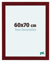 Como MDF Cornice 60x70cm Vino Rosso Spazzato Davanti Dimensione | Yourdecoration.it