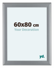 Como MDF Cornice 60x80cm Argento Opaco Davanti Dimensione | Yourdecoration.it