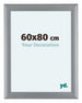 Como MDF Cornice 60x80cm Argento Opaco Davanti Dimensione | Yourdecoration.it