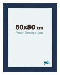 Como MDF Cornice 60x80cm Blu Scuro Spazzato Davanti Dimensione | Yourdecoration.it