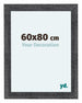 Como MDF Cornice 60x80cm Grigio Spazzato Davanti Dimensione | Yourdecoration.it