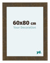 Como MDF Cornice 60x80cm Oro Antico Davanti Dimensione | Yourdecoration.it