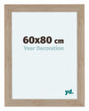 Como MDF Cornice 60x80cm Quercia Chiaro Davanti Dimensione | Yourdecoration.it