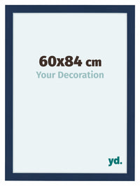 Como MDF Cornice 60x84cm Blu Scuro Spazzato Davanti Dimensione | Yourdecoration.it