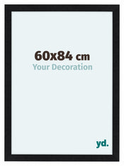 Como MDF Cornice 60x84cm Nero Opaco Davanti Dimensione | Yourdecoration.it