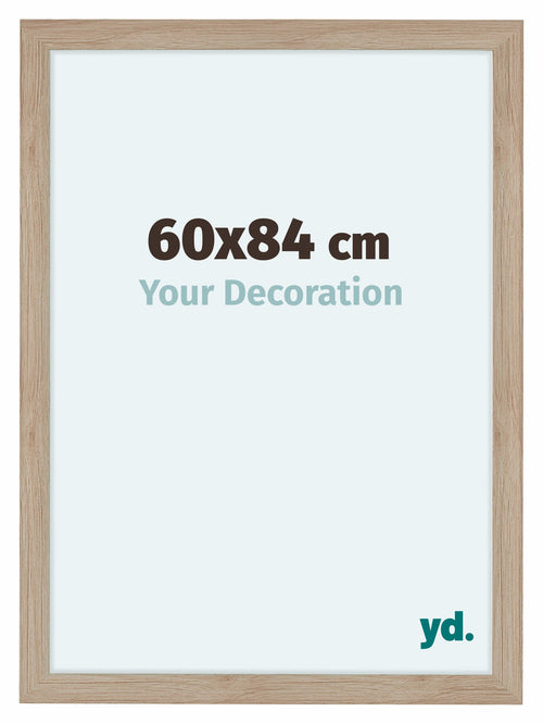 Como MDF Cornice 60x84cm Quercia Chiaro Davanti Dimensione | Yourdecoration.it