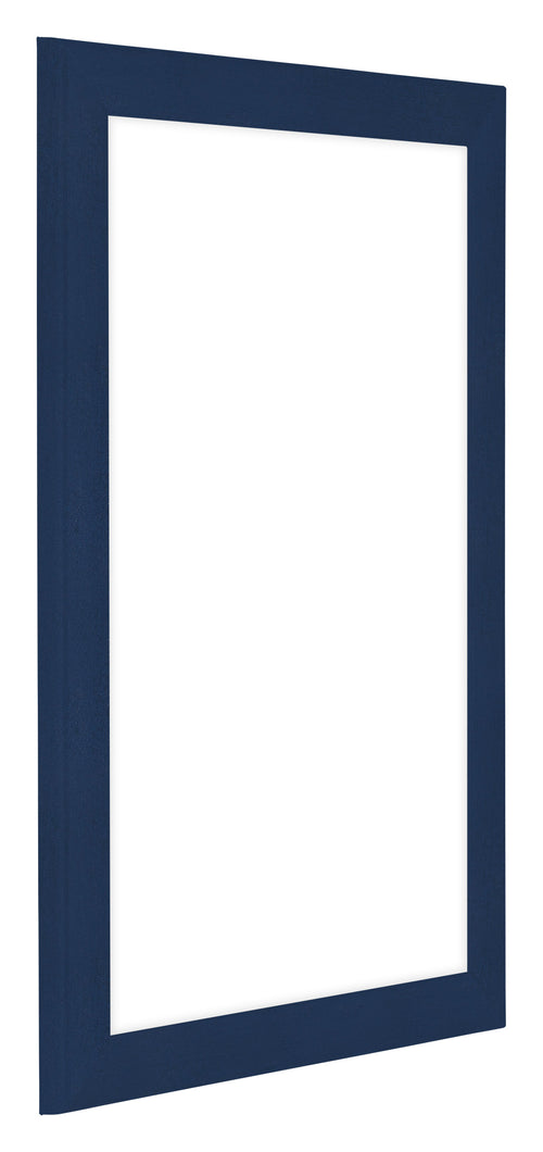 Como MDF Cornice 60x85cm Blu Scuro Spazzato Davanti Obliquo | Yourdecoration.it
