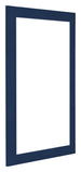 Como MDF Cornice 60x85cm Blu Scuro Spazzato Davanti Obliquo | Yourdecoration.it