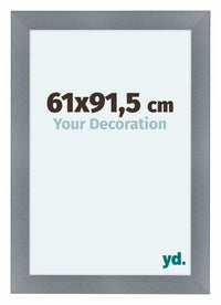 Como MDF Cornice 61x91 5cm Alluminio Spazzolato Davanti Dimensione | Yourdecoration.it