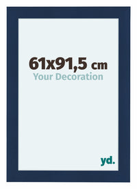 Como MDF Cornice 61x91 5cm Blu Scuro Spazzato Davanti Dimensione | Yourdecoration.it