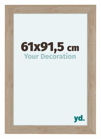 Como MDF Cornice 61x91 5cm Quercia Chiaro Davanti Dimensione | Yourdecoration.it