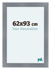 Como MDF Cornice 62x93cm Alluminio Spazzolato Davanti Dimensione | Yourdecoration.it