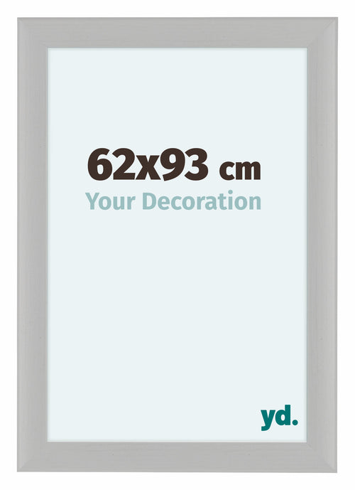 Como MDF Cornice 62x93cm Bianco Grana Di Legno Davanti Dimensione | Yourdecoration.it