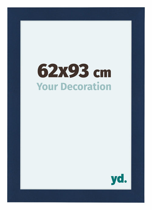 Como MDF Cornice 62x93cm Blu Scuro Spazzato Davanti Dimensione | Yourdecoration.it