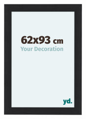 Como MDF Cornice 62x93cm Nero Grana Di Legno Davanti Dimensione | Yourdecoration.it