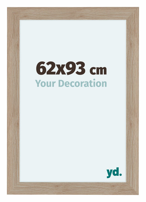 Como MDF Cornice 62x93cm Quercia Chiaro Davanti Dimensione | Yourdecoration.it