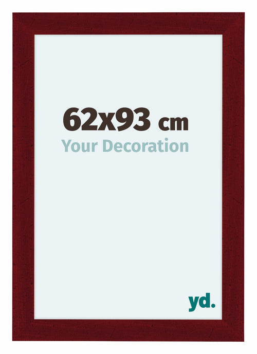 Como MDF Cornice 62x93cm Vino Rosso Spazzato Davanti Dimensione | Yourdecoration.it