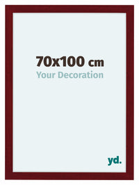 Como MDF Cornice 70x100cm Vino Rosso Spazzato Davanti Dimensione | Yourdecoration.it
