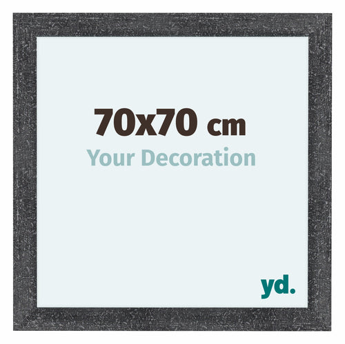 Como MDF Cornice 70x70cm Grigio Spazzato Davanti Dimensione | Yourdecoration.it