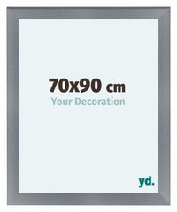Como MDF Cornice 70x90cm Alluminio Spazzolato Davanti Dimensione | Yourdecoration.it