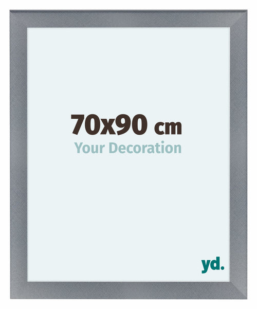 Como MDF Cornice 70x90cm Alluminio Spazzolato Davanti Dimensione | Yourdecoration.it