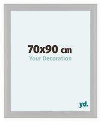 Como MDF Cornice 70x90cm Bianco Grana Di Legno Davanti Dimensione | Yourdecoration.it