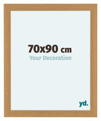 Como MDF Cornice 70x90cm Faggio Davanti Dimensione | Yourdecoration.it