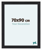 Como MDF Cornice 70x90cm Nero Grana Di Legno Davanti Dimensione | Yourdecoration.it