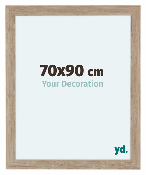 Como MDF Cornice 70x90cm Quercia Chiaro Davanti Dimensione | Yourdecoration.it